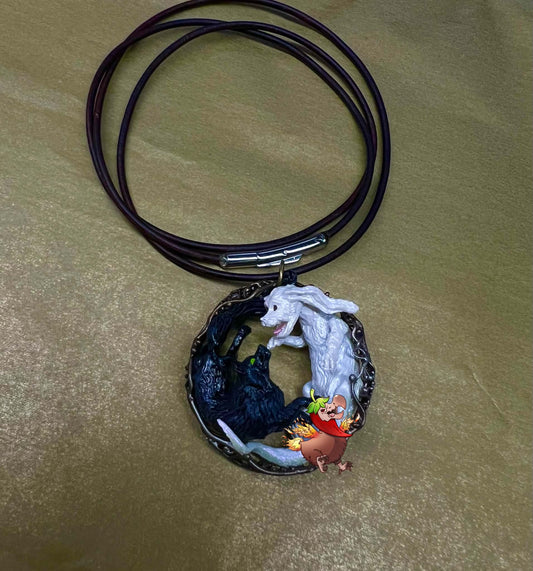 Gmork & Falkor Pendant Necklace – Handmade Fantasy Inspired Necklace