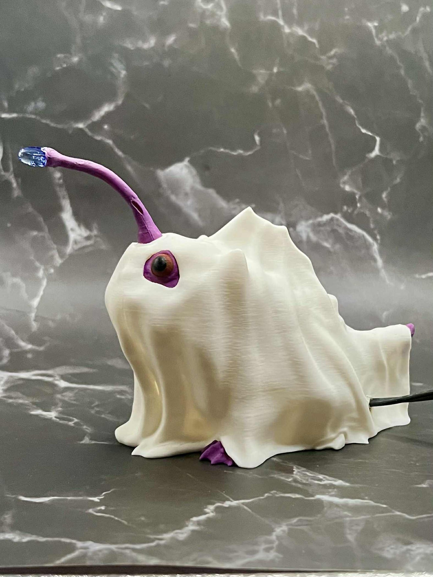 Ark Survival Inspired Halloween Bulbdog Ghost Lamp – Flickering LED Glow Collectible