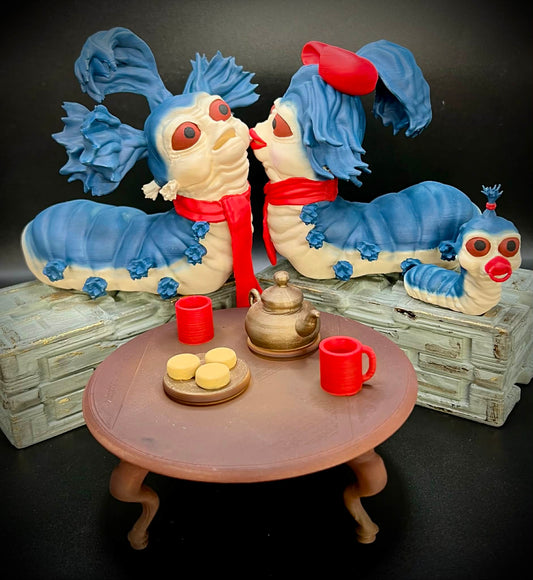 Labyrinth Inspired Worm Figurine - with Missus & Baby Worm!