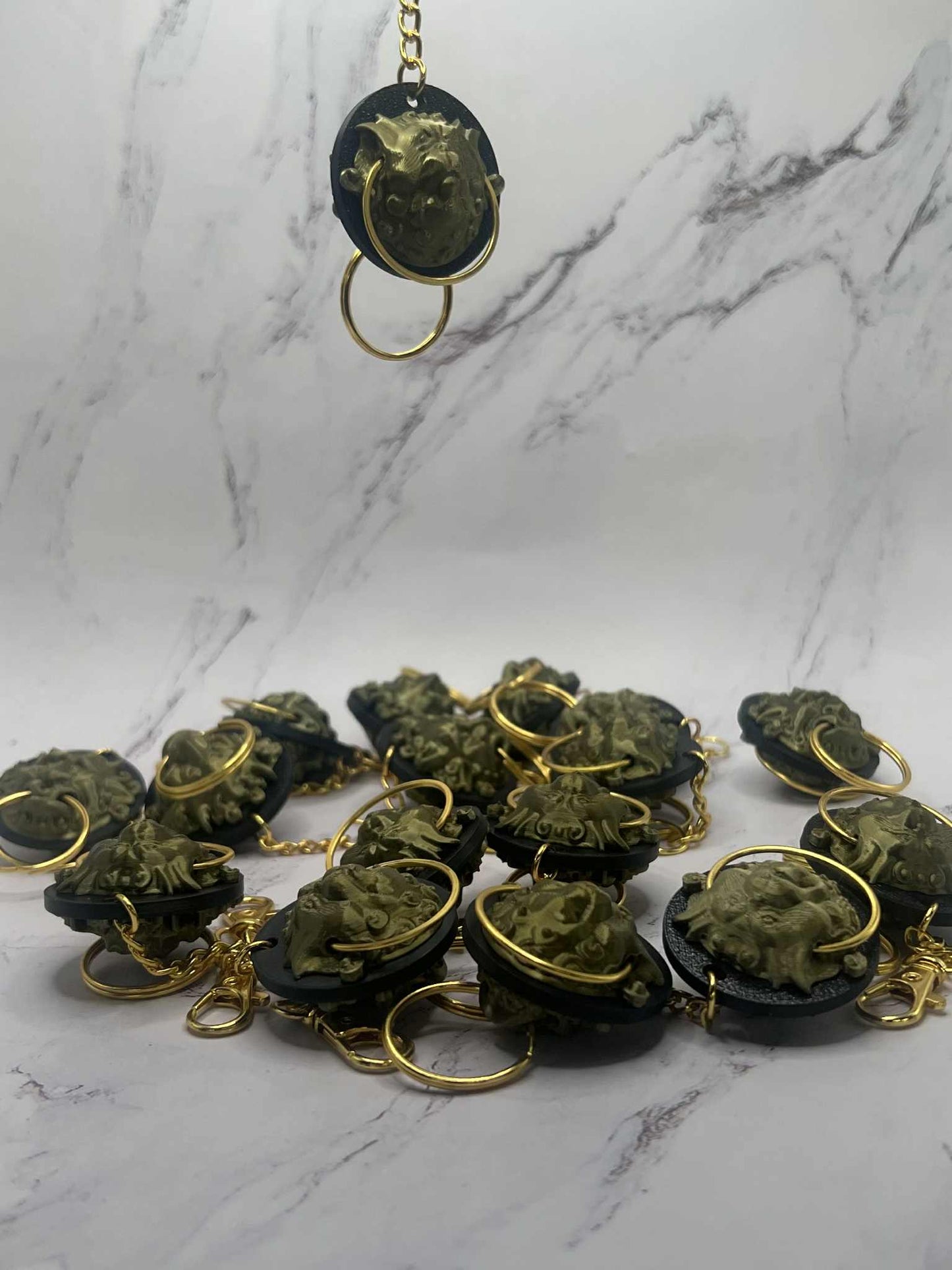 Labyrinth Inspired Double-Sided Door Knocker Keychain – Fantasy Inspired Decorative Charm