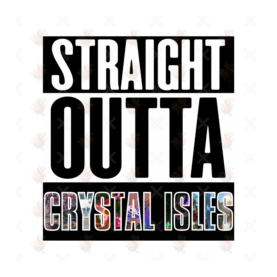 Straight Outta Crystal Isles Sticker