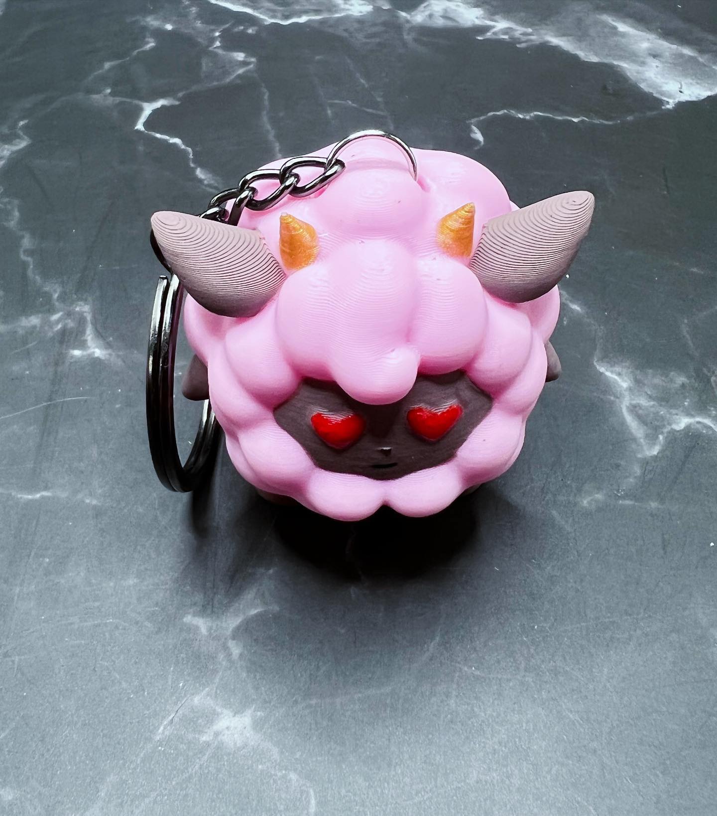 Lamball Love Keychain