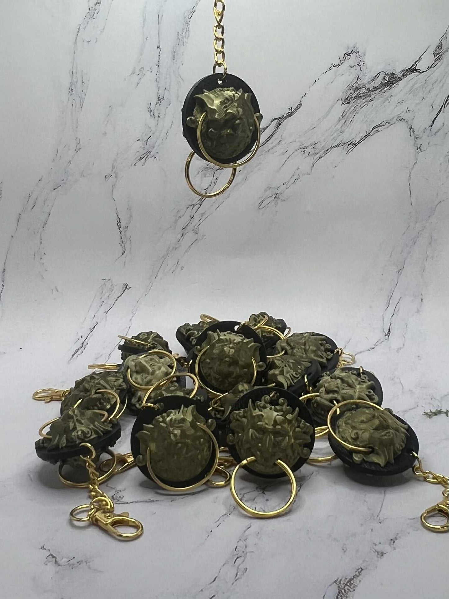 Labyrinth Inspired Double-Sided Door Knocker Keychain – Fantasy Inspired Decorative Charm