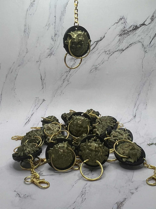 Labyrinth Inspired Double-Sided Door Knocker Keychain – Fantasy Inspired Decorative Charm