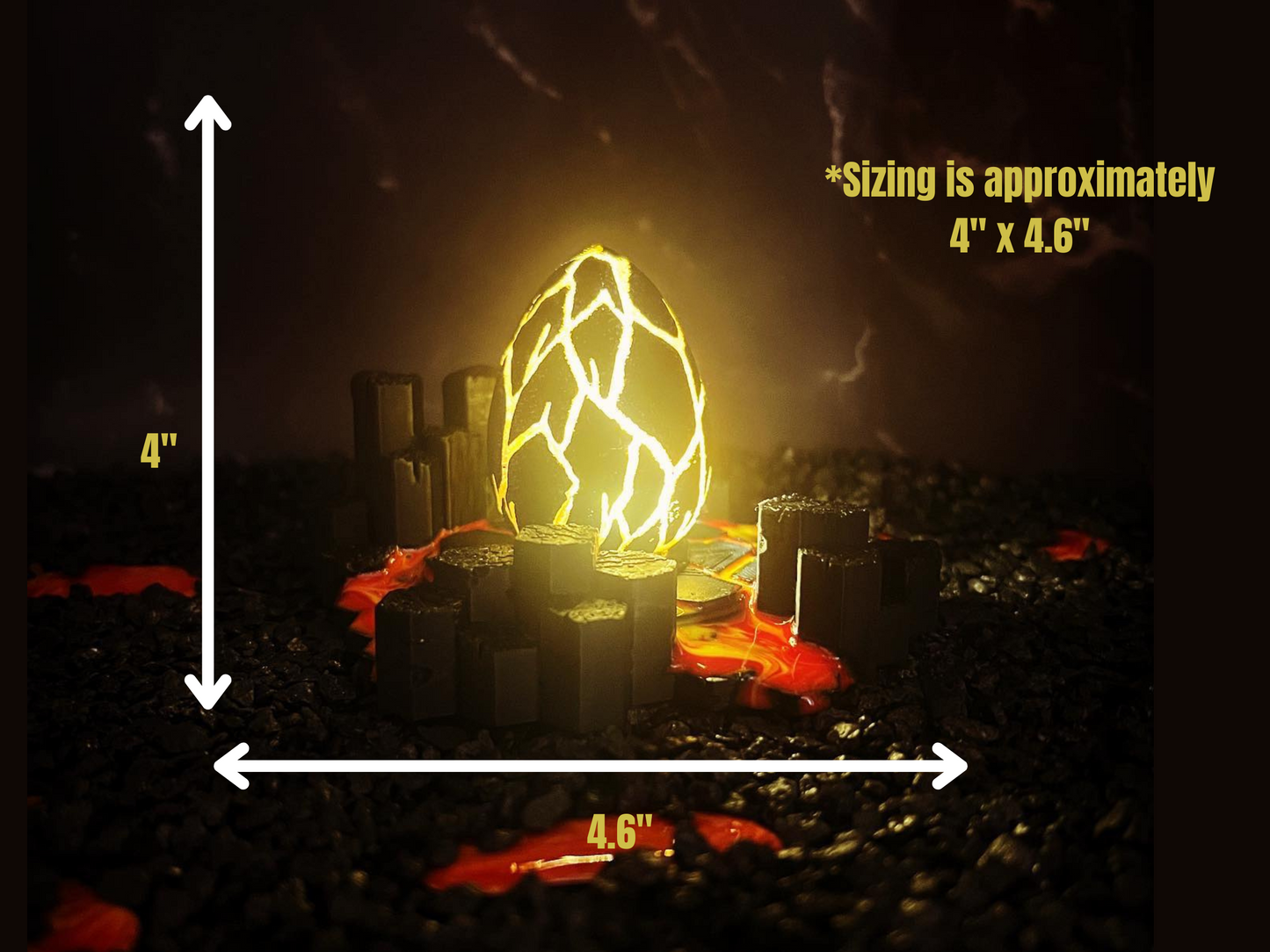 Fire Wyvern Egg Nest (Illuminates!)