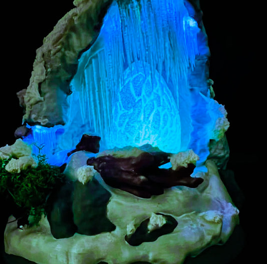 Ark Survival Inspired Ice Wyvern Egg Nest Biome - Illuminates!