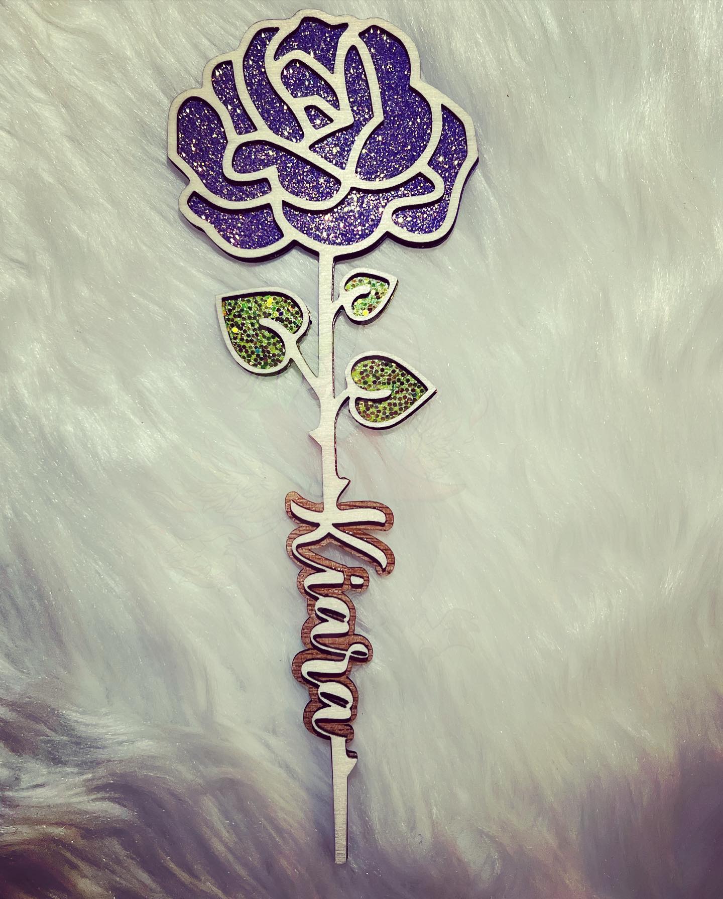 Personalized Valentines Day Rose Magnet