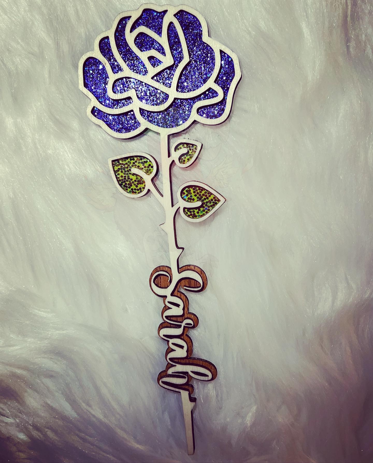 Personalized Valentines Day Rose Magnet