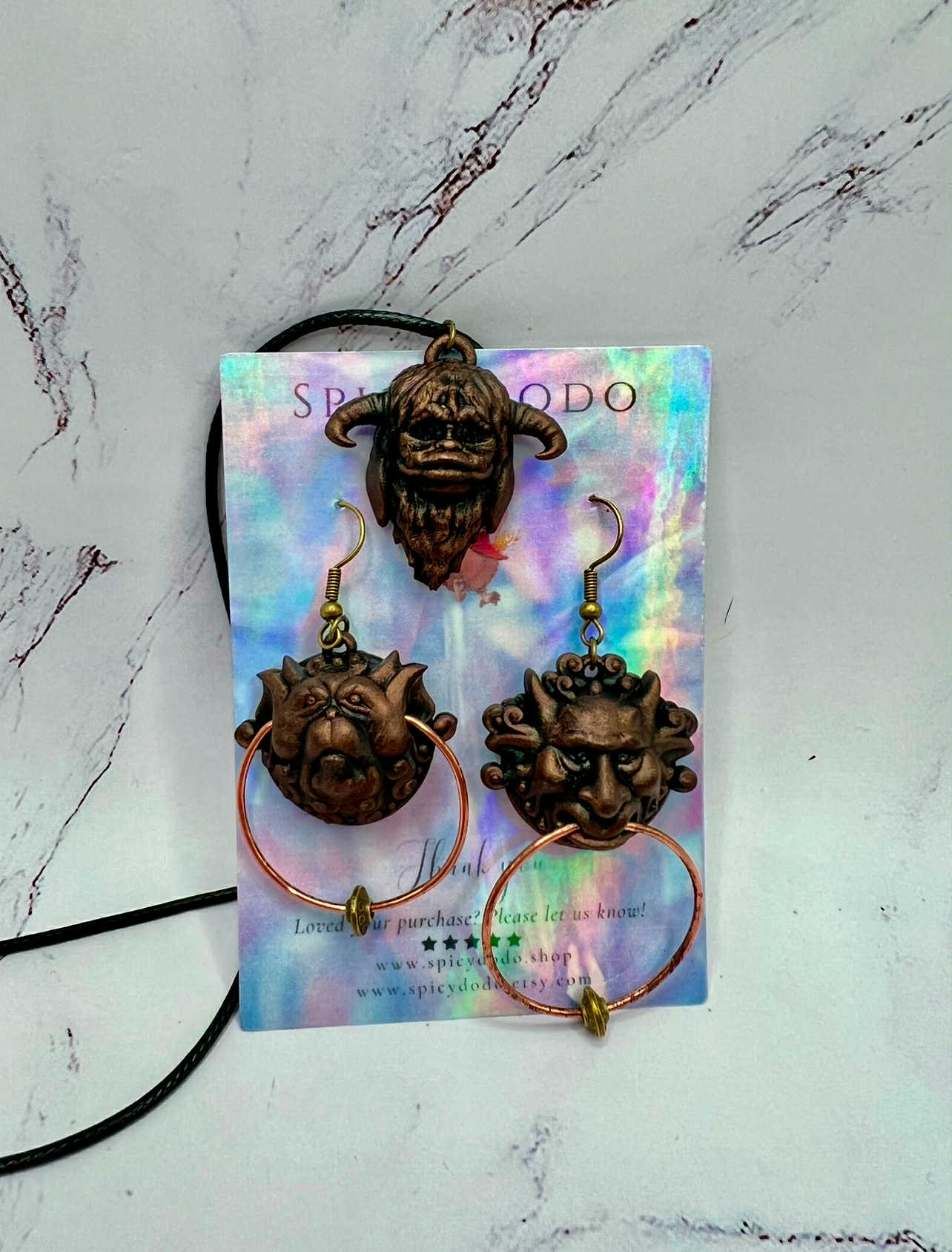 Labyrinth Door Knocker Earrings