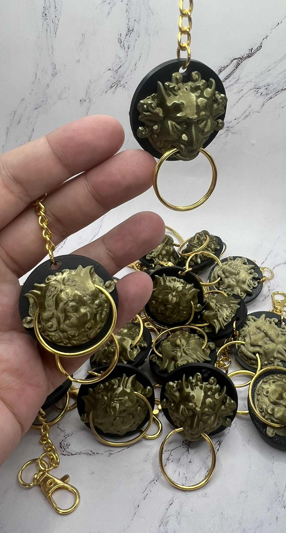 Labyrinth Inspired Double-Sided Door Knocker Keychain – Fantasy Inspired Decorative Charm