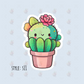 Kawaii Succulent Stickers