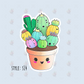 Kawaii Succulent Stickers