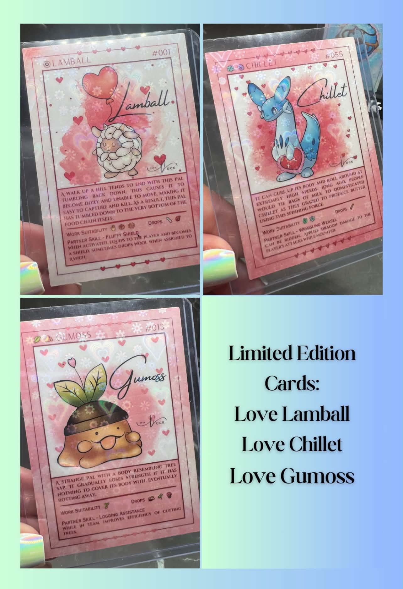 Palword Paldeck Inspired Fan Art Cards: Set 1
