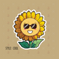 Kawaii Sunflower Mood Sticker