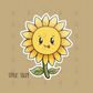 Kawaii Sunflower Mood Sticker