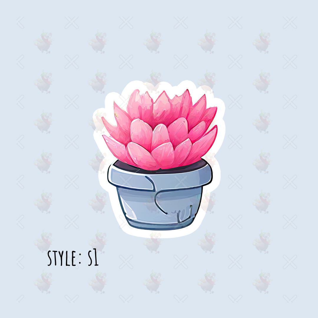 Kawaii Succulent Stickers