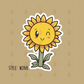 Kawaii Sunflower Mood Sticker