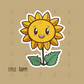 Kawaii Sunflower Mood Sticker