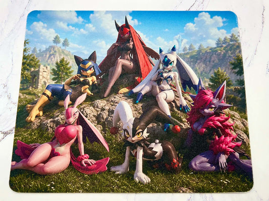 Palworld Inspired Pal Girls Mousepad