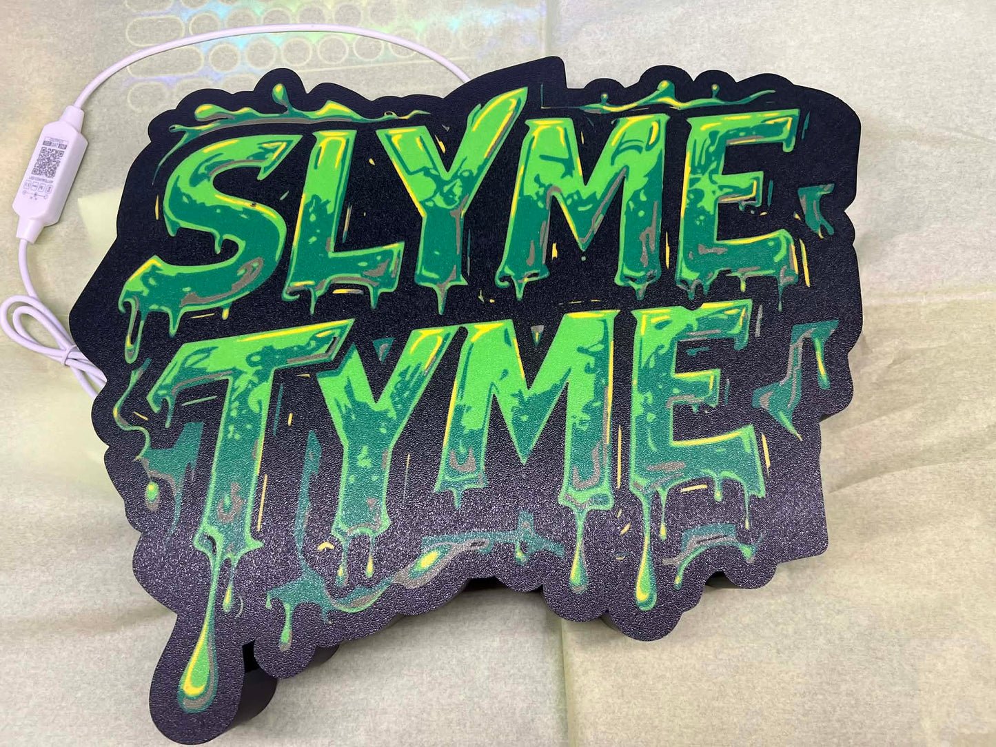 Slimey Custom Commission RGB Display Light Box