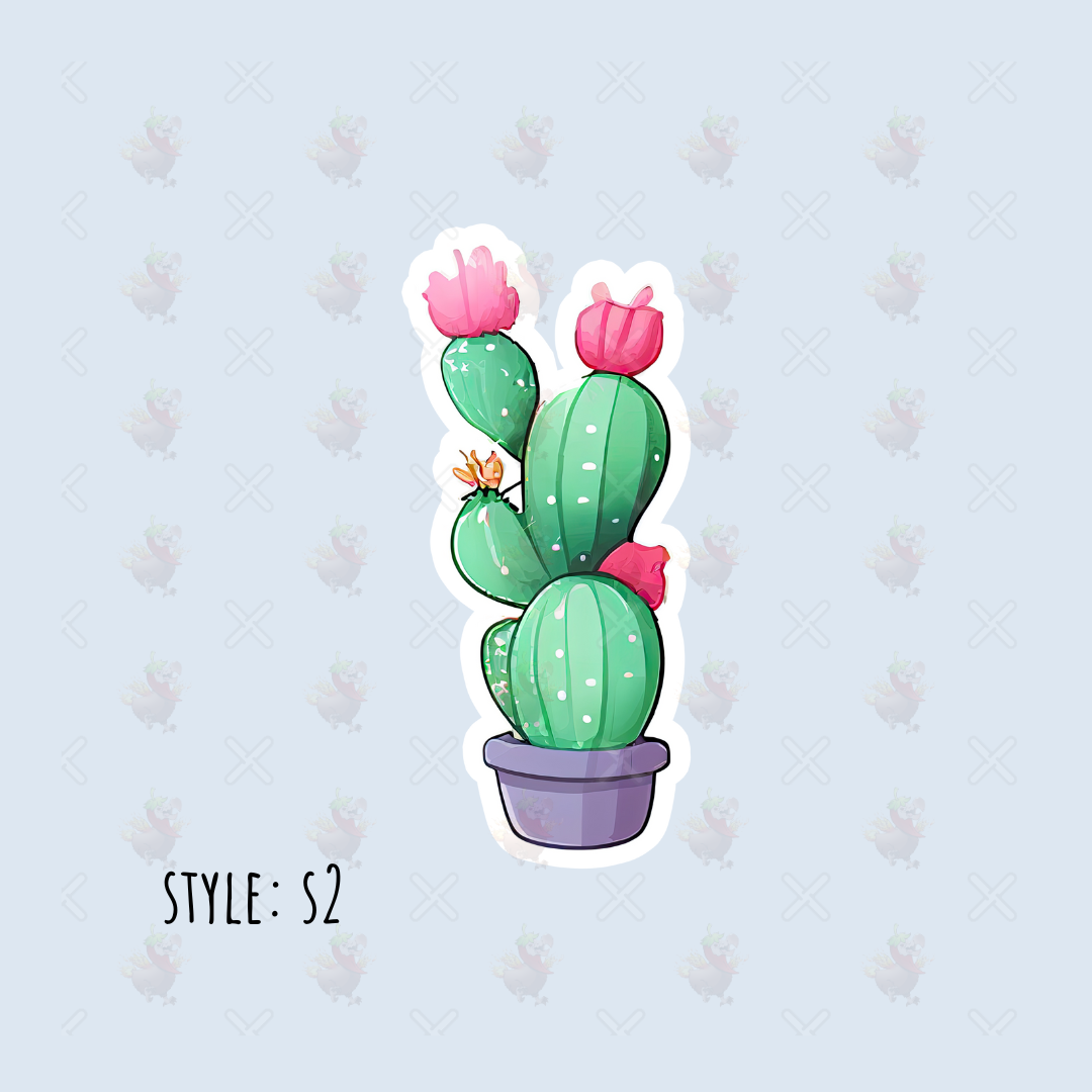 Kawaii Succulent Stickers