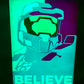 Master Chief “BELIEVE” RGB Display Light Box | Halo-Inspired LED Wall Art | Sound Reactive Gaming Decor