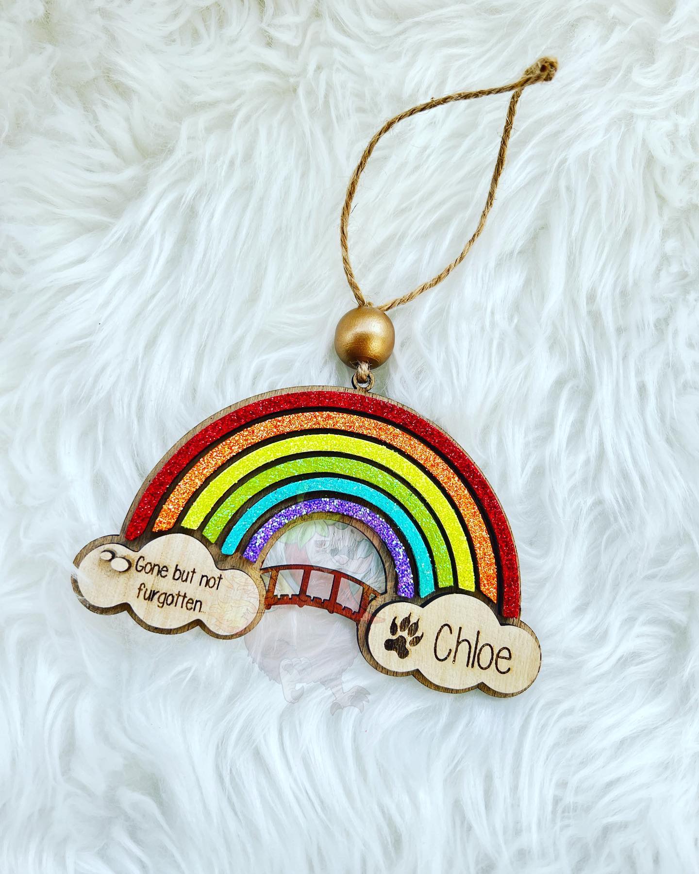 Rainbow Bridge Pet Memorial Ornament