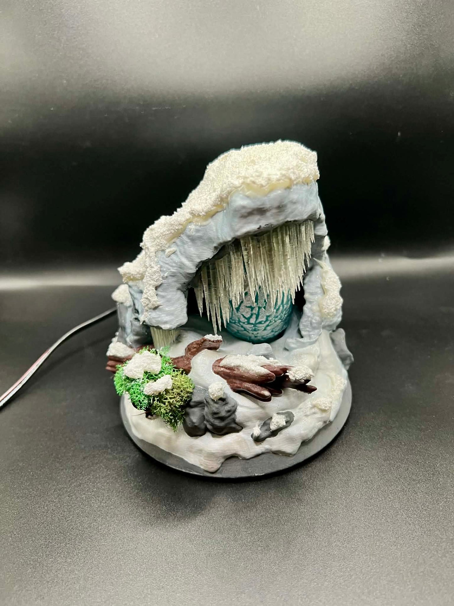 Ark Survival Inspired Ice Wyvern Egg Nest Biome - Illuminates!