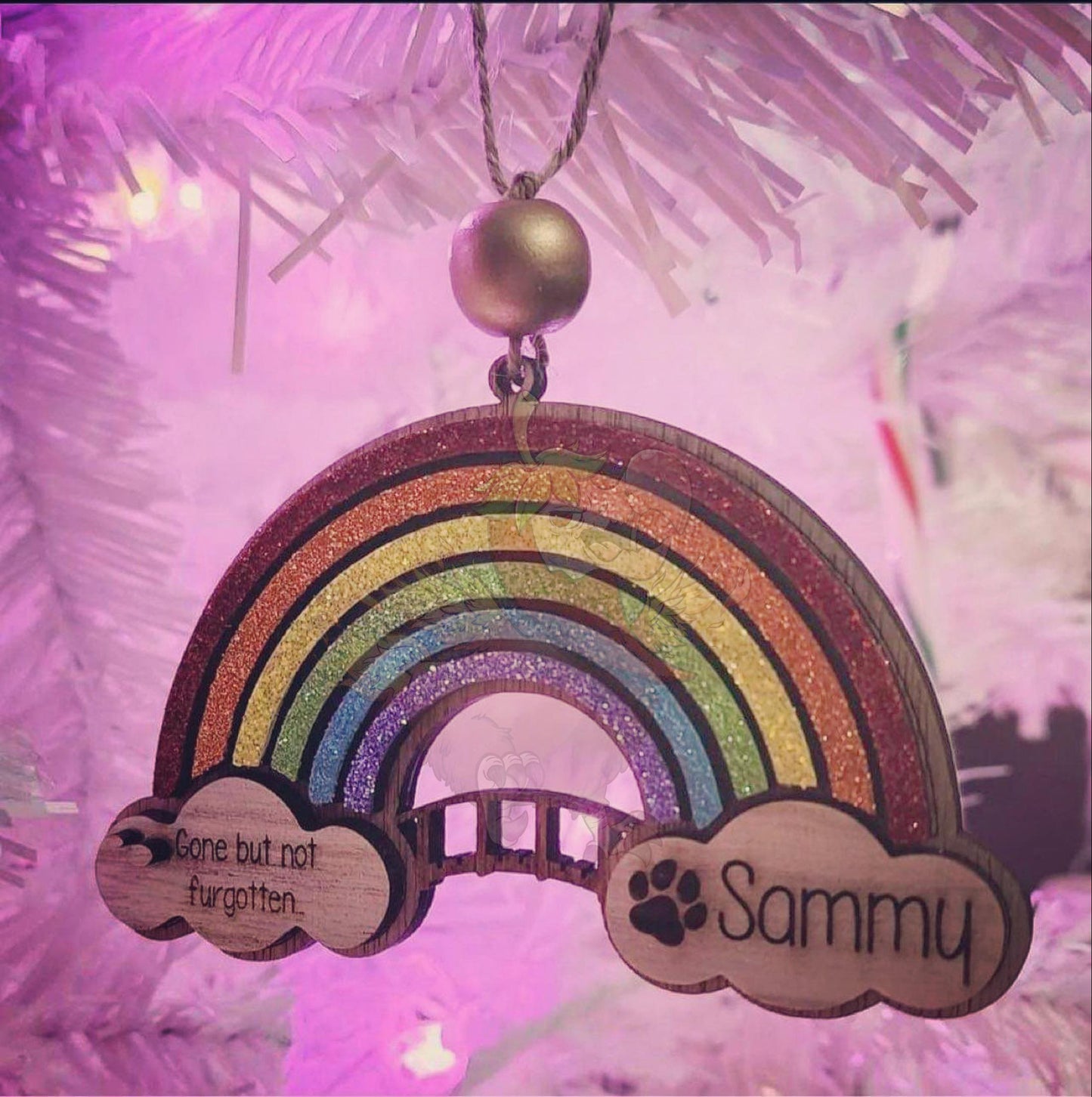 Rainbow Bridge Pet Memorial Ornament