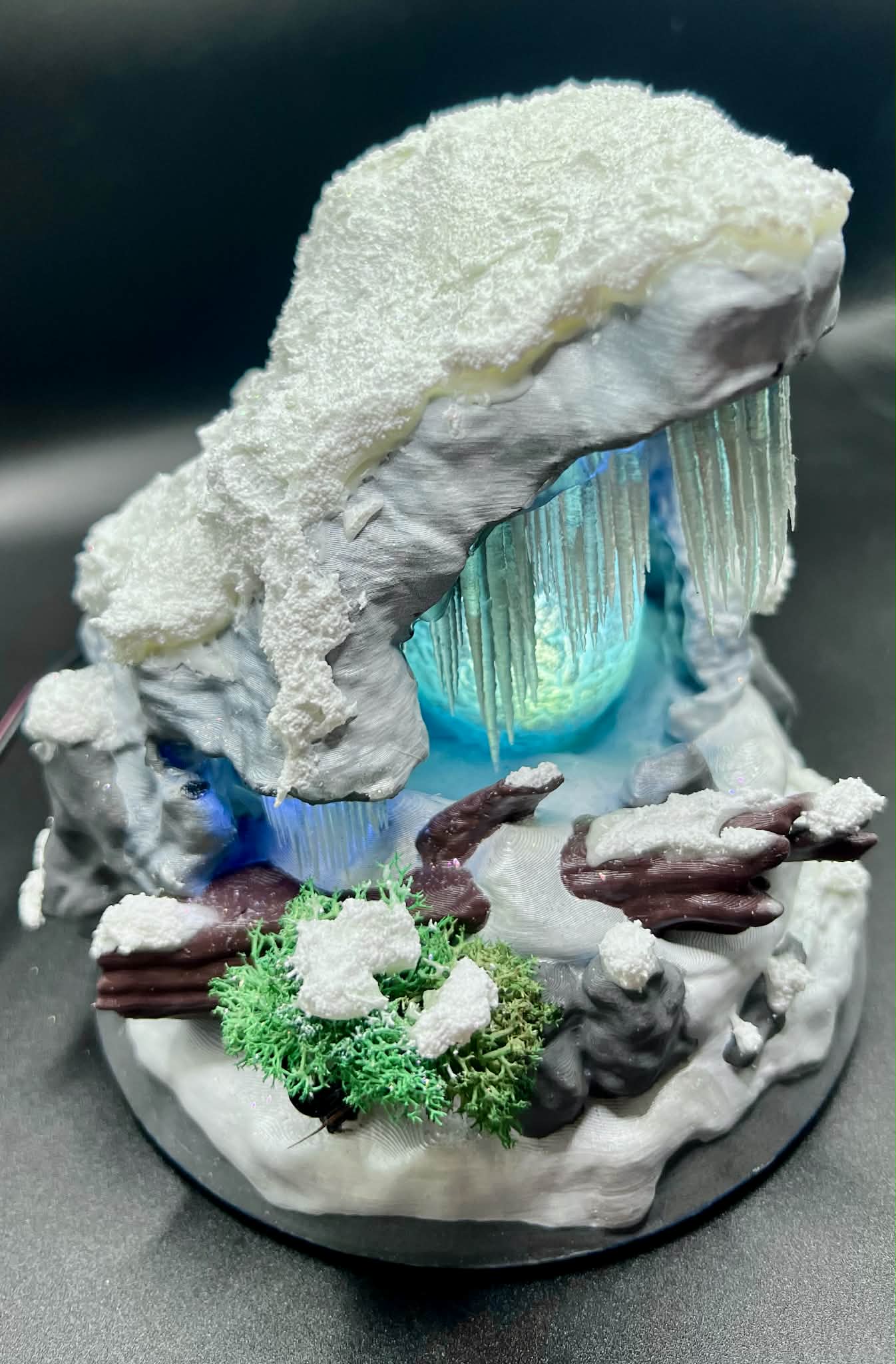 Ark Survival Inspired Ice Wyvern Egg Nest Biome - Illuminates!