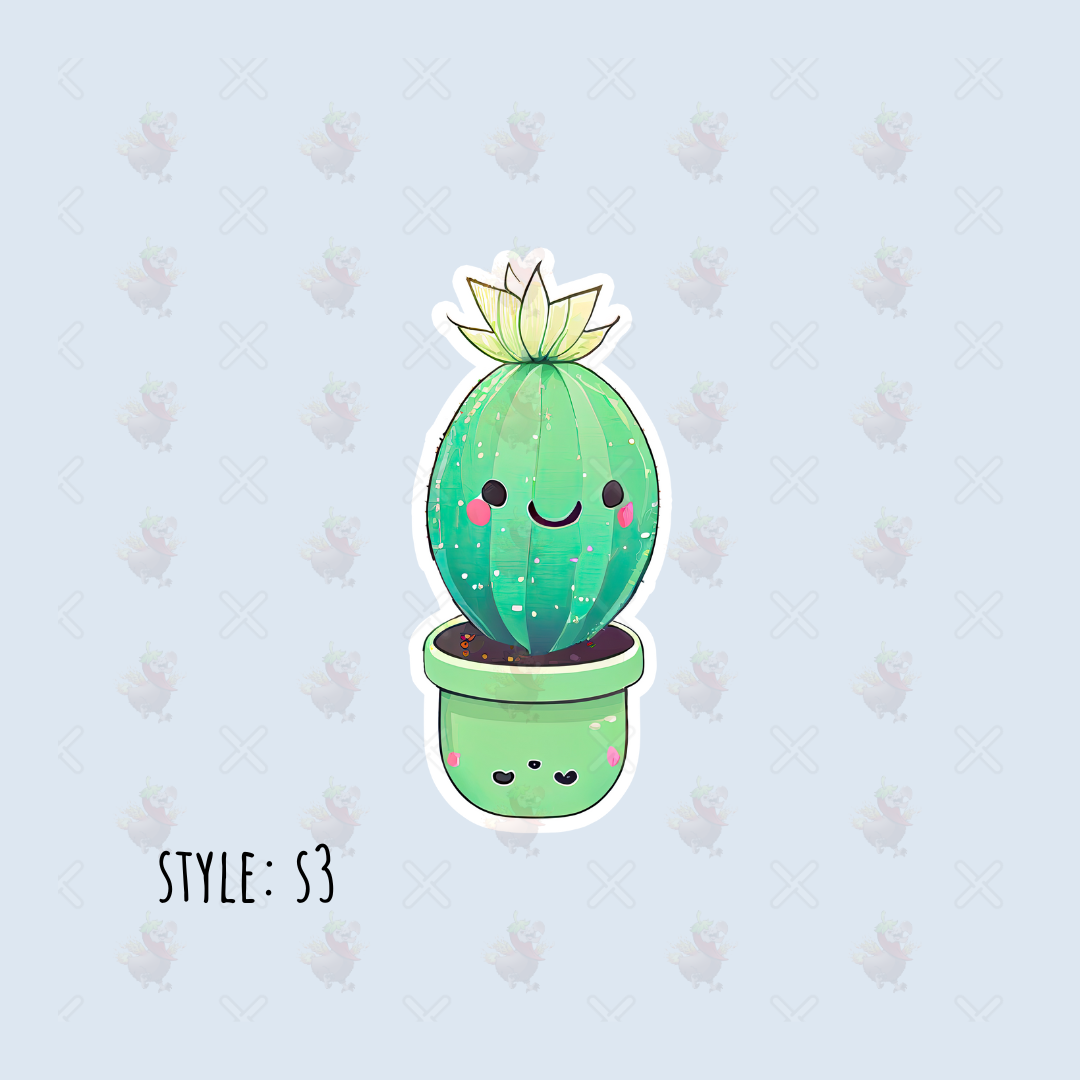 Kawaii Succulent Stickers