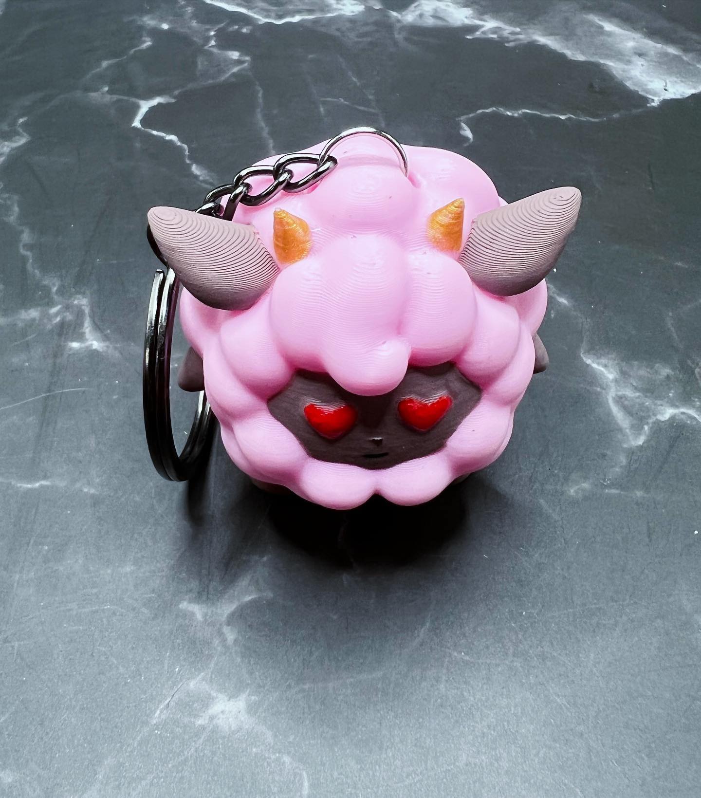 Lamball Love Keychain