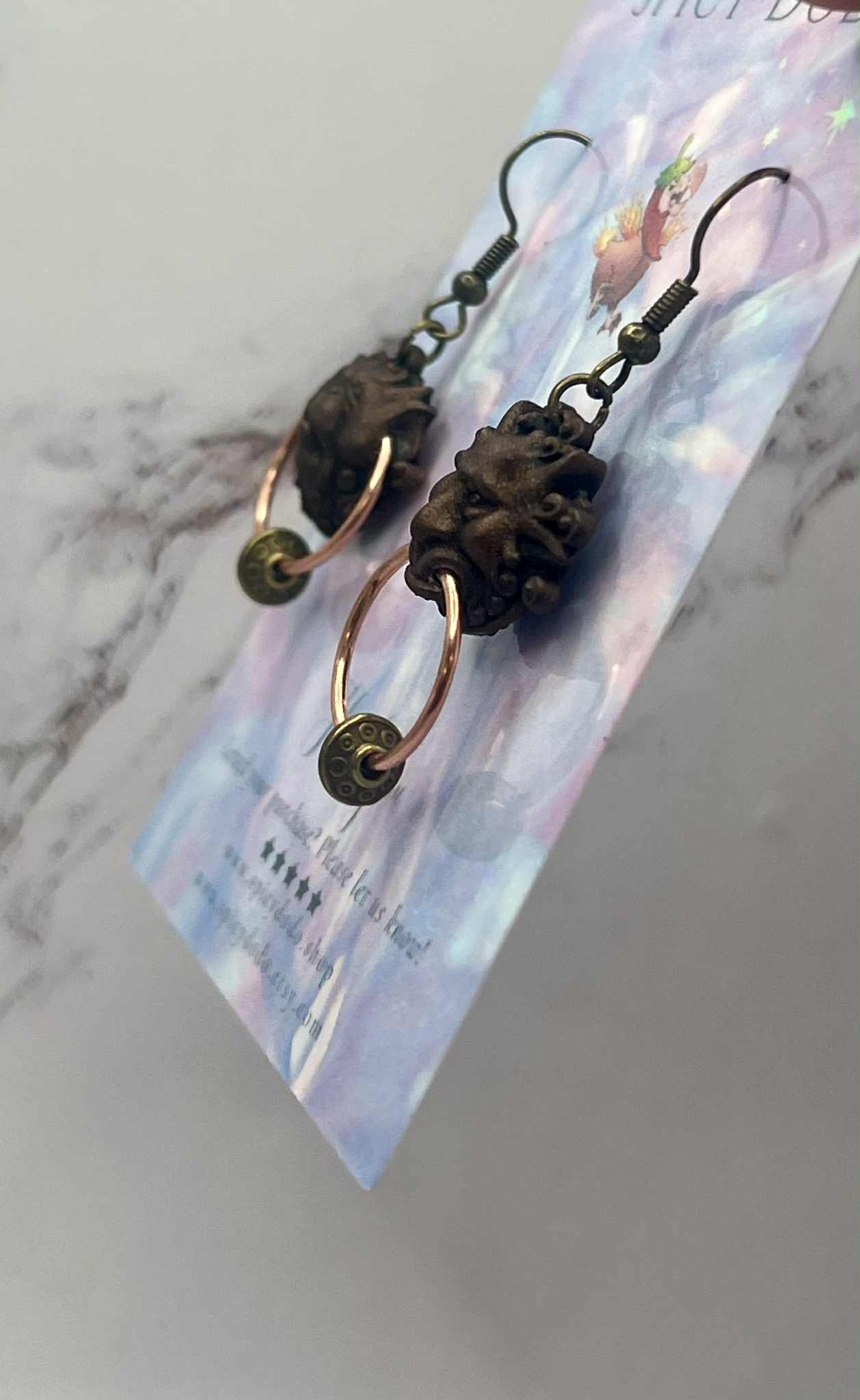 Labyrinth Door Knocker Earrings