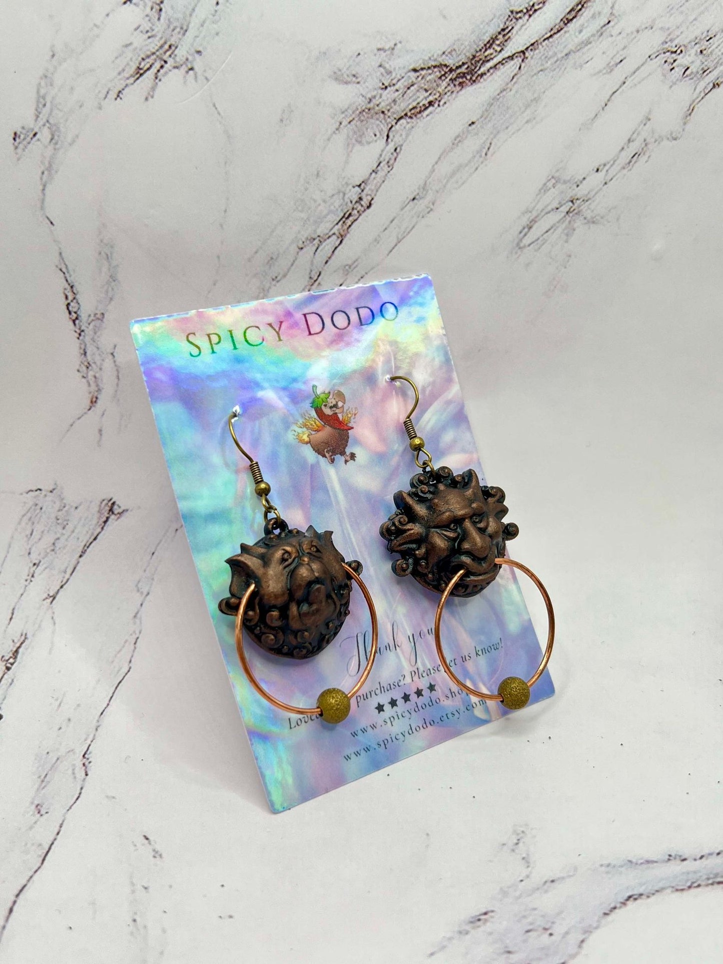 Labyrinth Door Knocker Earrings