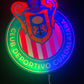 Chivas LED Light Box – Multicolor, Sound-Reactive, Wall-Mounted Soccer Fan Decor