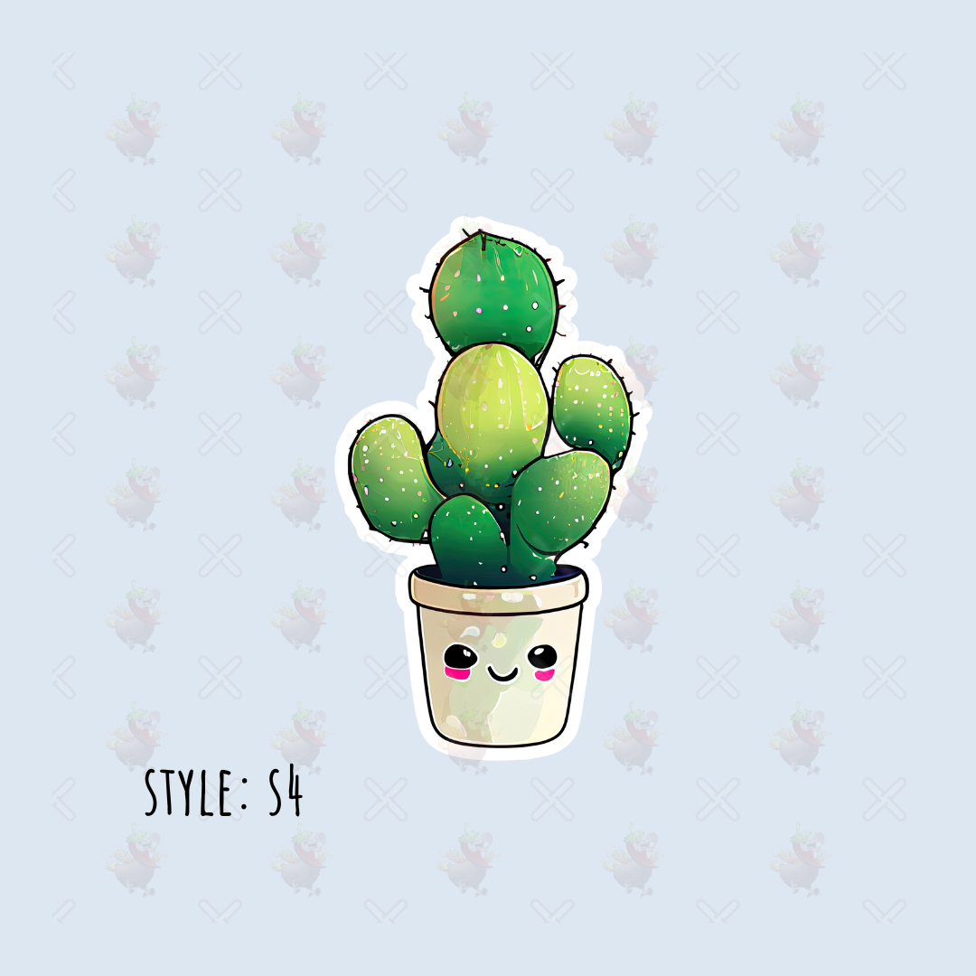 Kawaii Succulent Stickers