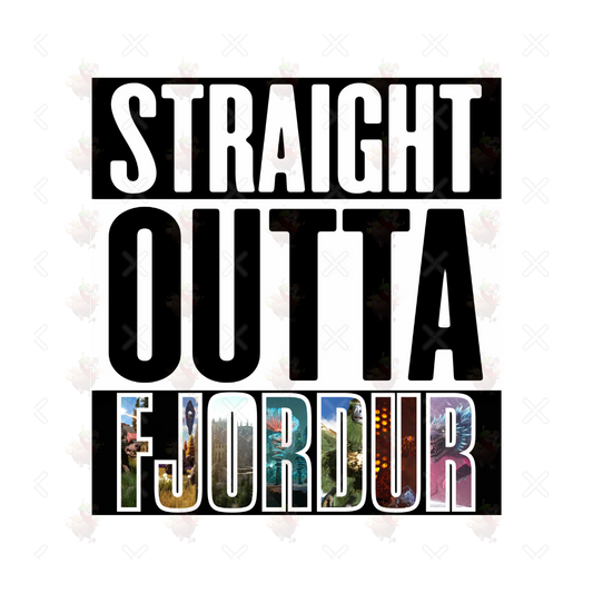 Straight Outta Fjordur Sticker