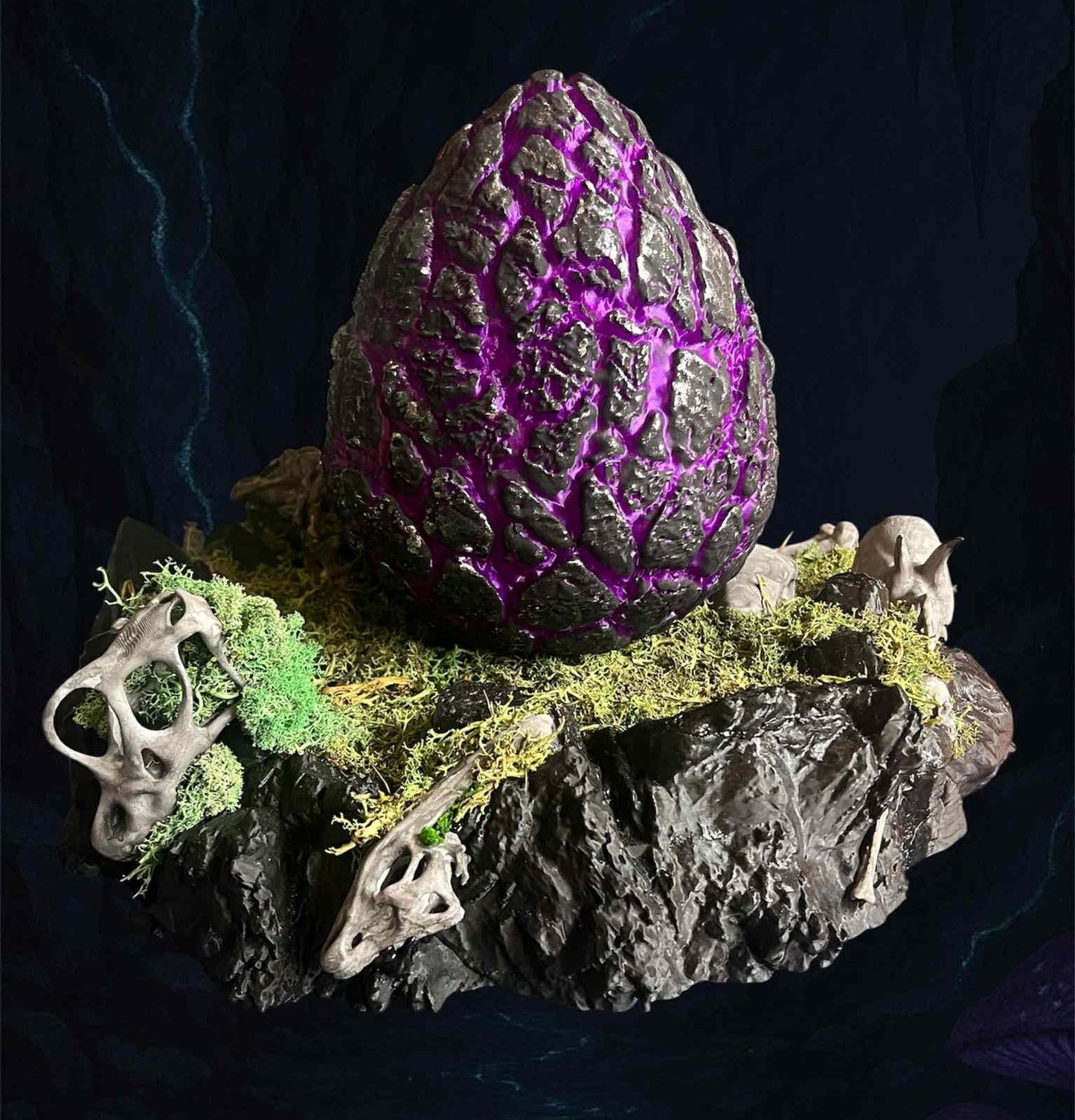 Ark Survival Inspired GIANT Rock Drake Egg Nest - Illuminates!