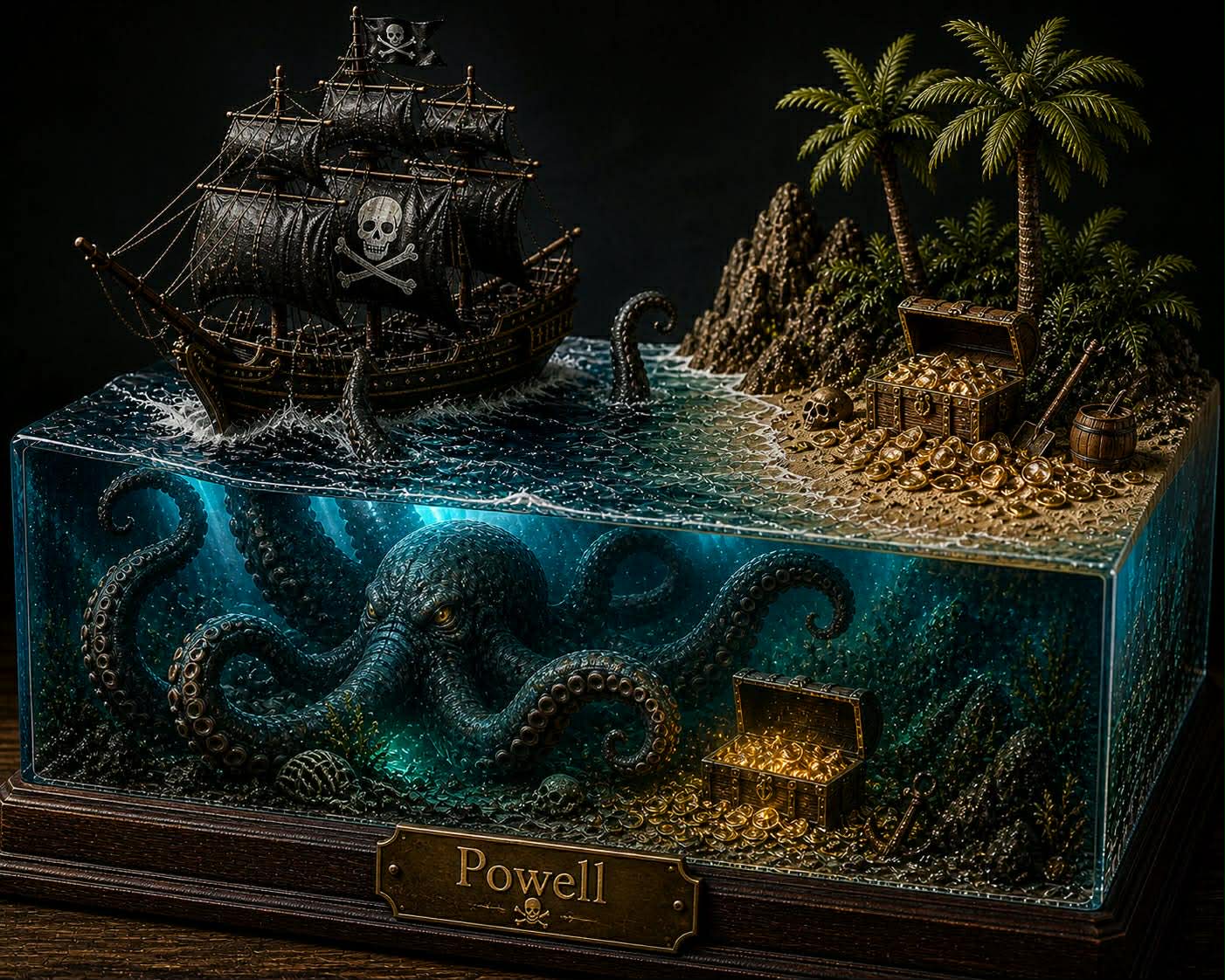 Pirate Themed Diorama - Fully Customized