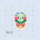 Kawaii Succulent Stickers