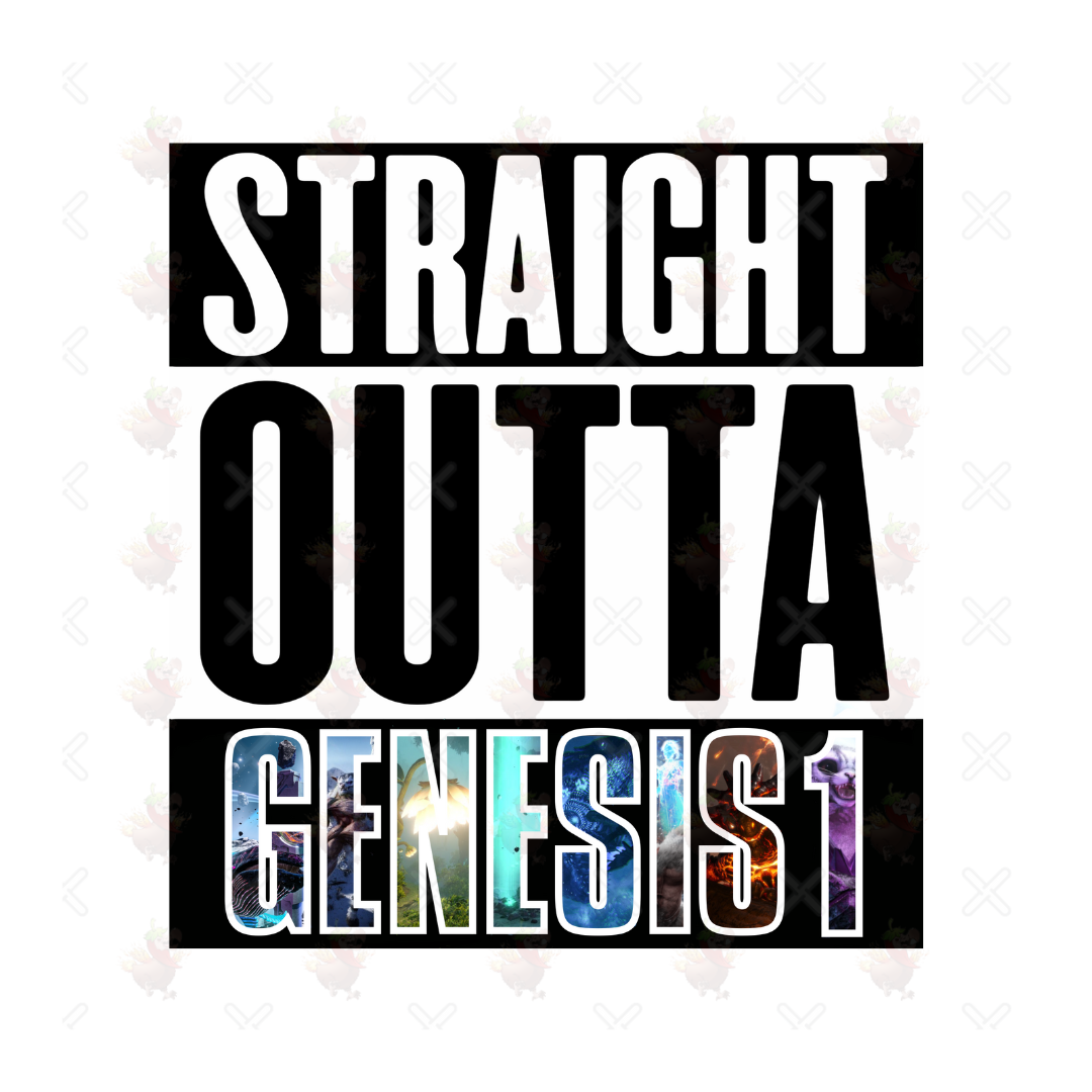 Straight Outta Genesis Part 1 Sticker