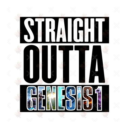 Straight Outta Genesis Part 1 Sticker