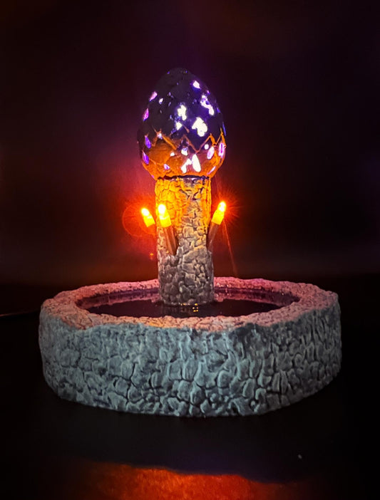 Realistic Ender Dragon Egg Display | Illuminated Minecraft-Inspired Lamp | USB Powered Gaming Decor