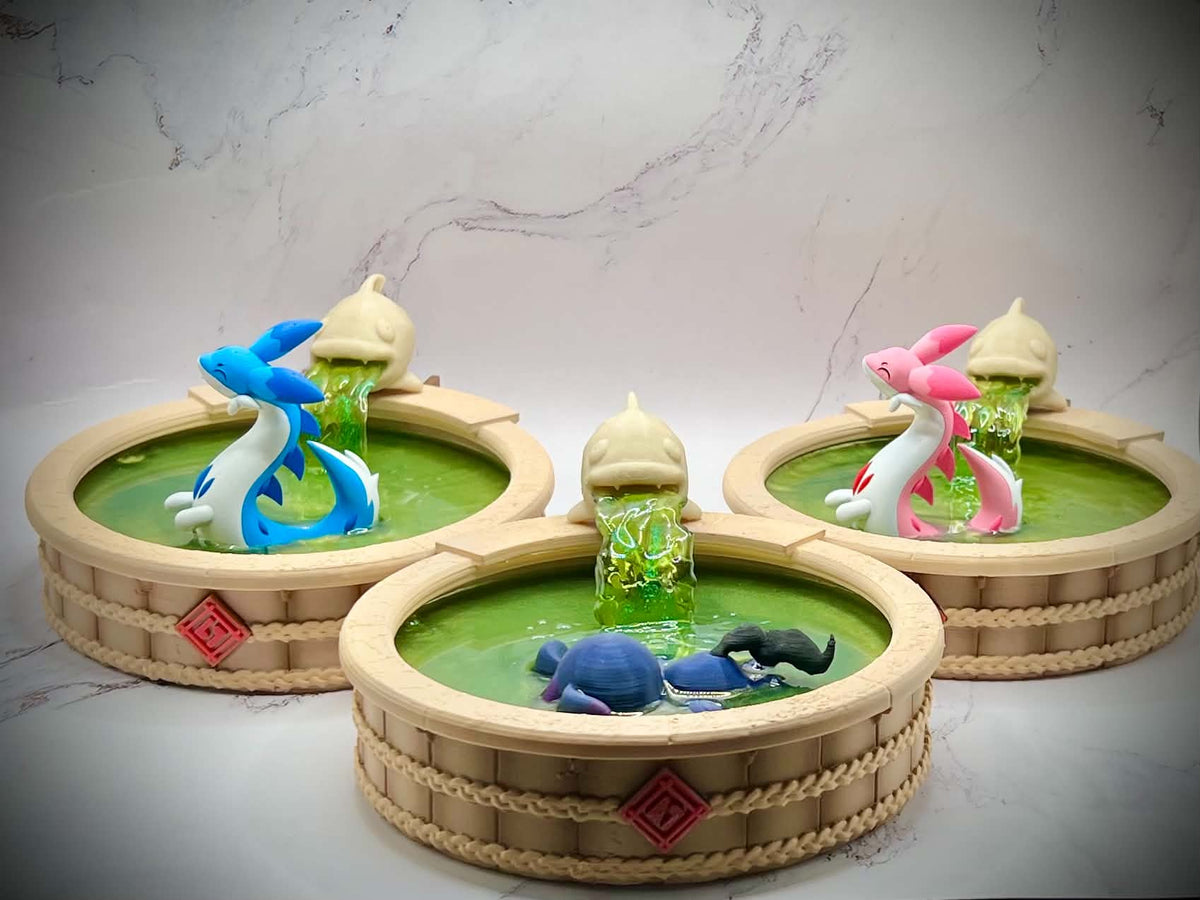 Palworld Inspired Chillet or Chillet Ignis Hot Spring Decor