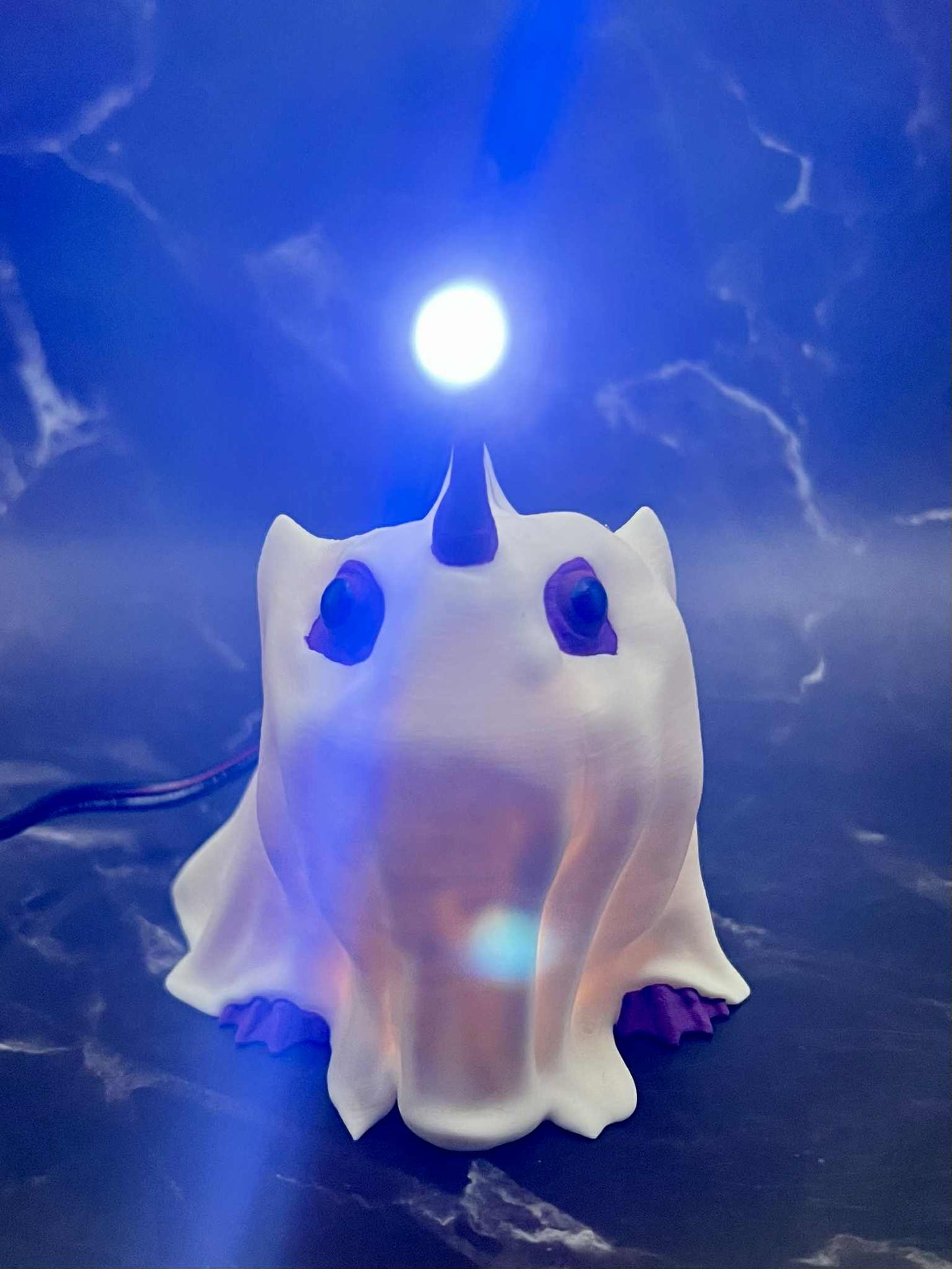Ark Survival Inspired Halloween Bulbdog Ghost Lamp – Flickering LED Glow Collectible