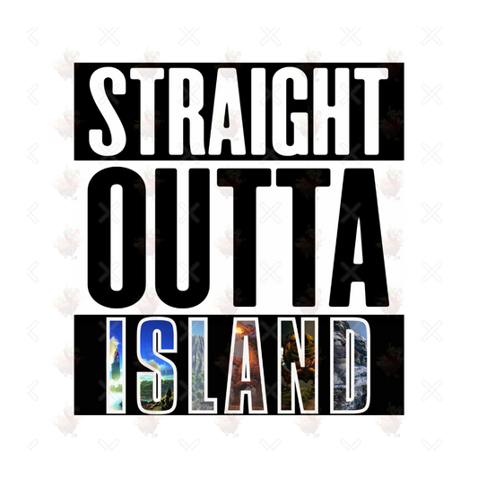 Straight Outta Island Sticker