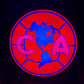 Club América 3D LED RGB Light Box – Multicolor, Sound-Reactive, Wall-Mounted Soccer Fan Decor