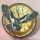 Labyrinth-Inspired RGB Owl Clock Display – “You Have No Power Over Me” – Lighted Wall Art