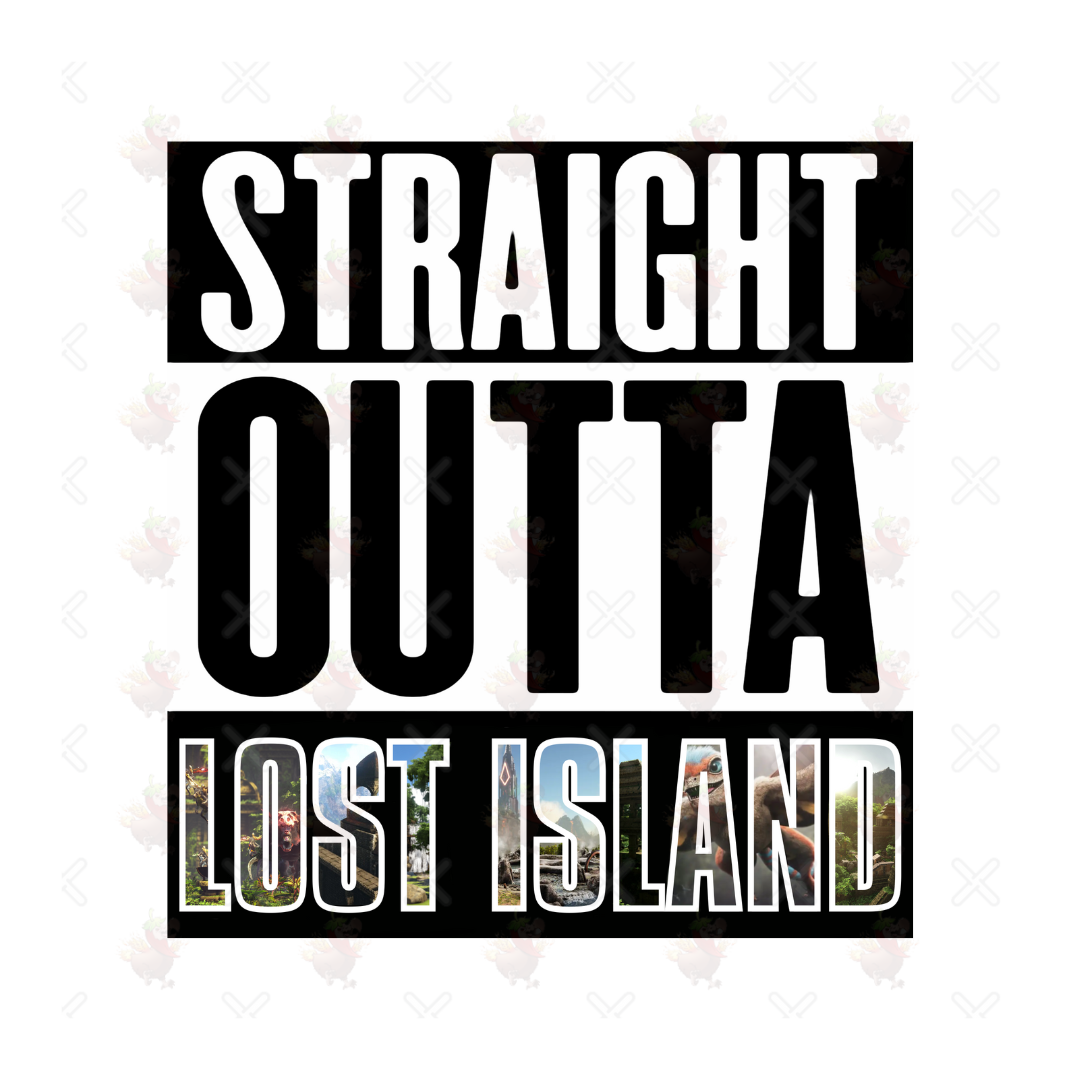 Straight Outta Lost Island Sticker