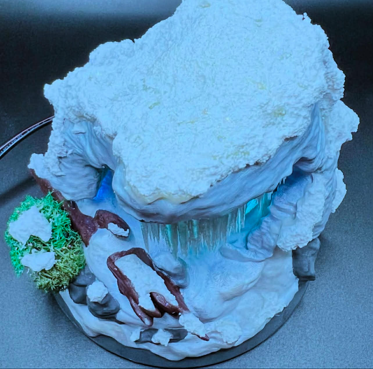 Ark Survival Inspired Ice Wyvern Egg Nest Biome - Illuminates!